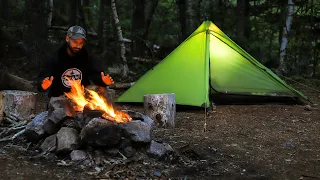 Camping In Rain With Small Tent