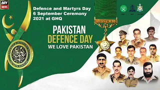 Defence Day Celebration Ceremony | GHQ Rawalpindi | ARY News | 6th September 2021