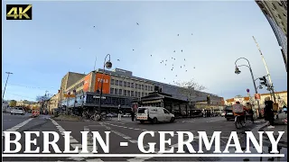 [4K] Berlin Cycling | From Neukölln to Friedrichshain | Hermannstrasse | Winter day | Germany