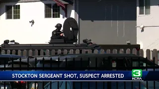 Stockton man arrested after shooting police sergeant, officials say
