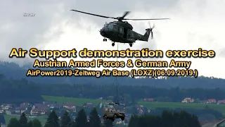 Air Support DEMO (Austrian Armed Forces & German Army)-(LOXZ)(06.09.2019.)AirPower2019