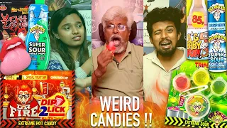 We Tried WEIRD FOREIGN CANDIES 🤢🥶| 100% FUN!! 😂| Weird Candy Challenge