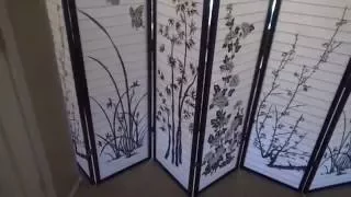 8 Panel Bamboo Floral Room Divider Review