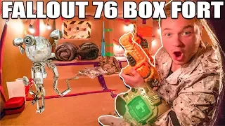 FALLOUT 76 BOX FORT VAULT PART 1 📦 24 Hour Challenge