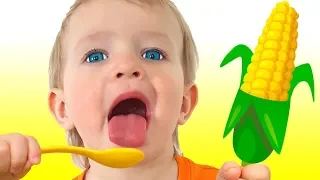 Yes Yes Vegetables Song + More children's songs by Katya and Dima