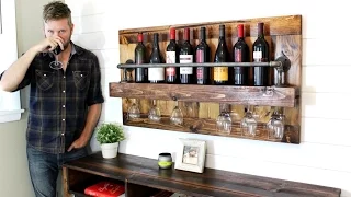 The Industrial Wine Rack - Easy DIY Project