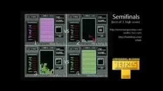 NES Tetris 2013 Portland Championship CTWC 3/4: Semifinals - HarryH. vs MattB. and JonasN. vs ChadM.