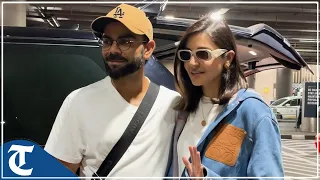 Power couple Anushka Sharma, Virat Kohli spotted at Mumbai Airport