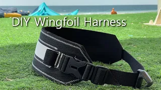 DIY wingfoil harness and elastic line