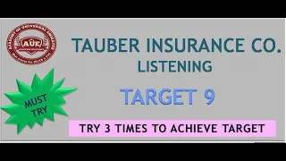 Tauber insurance co. listening //very easy/exam lable