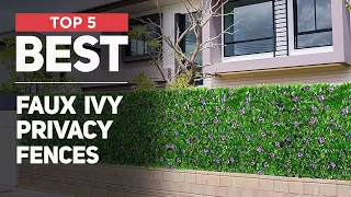 5 Best Faux Ivy Privacy Fences in 2024 | Expandable Privacy Fence