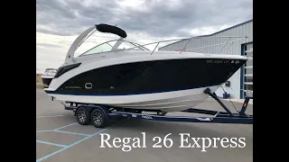 Grand Bay Marine Walk Through Featuring the 2019 Regal 26 Express