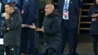 Pep Guardiola's reaction to Riyad Mahrez and Foden didn't score ll Manchester City vs Real Madrid