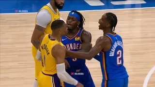 Westbrook ejected after letting Bazley know he didn’t appreciate him dunking in the final seconds