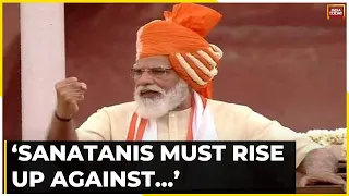 'Bapu And Tilak Lived And Died For Sanatan’: PM Modi Jabs At Opposition Alliance