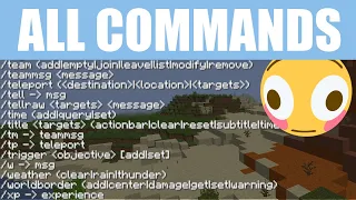 All 50+ Commands in Minecraft Explained in Under 15 Minutes