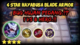 4 STAR HAYABUSA BLADE ARMOR. RAIN SWORD BUG.!? MAGIC CHESS MOBILE LEGENDS BANG BANG