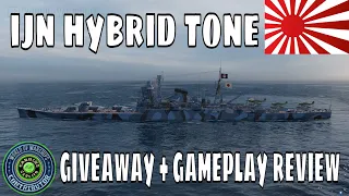 Japanese IJN Hybrid Cruiser Tone World of Warships Wows Review Guide