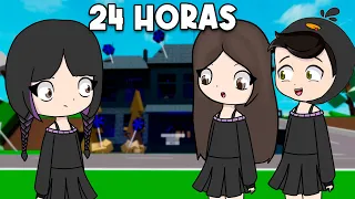 24 HORAS SIENDO MERLINA (MIÉRCOLES) ADDAMS EN BROOKHAVEN ROBLOX