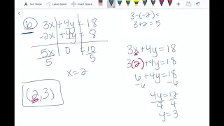 Algebra Unit 5 Lesson 3 - solve systems by elimination