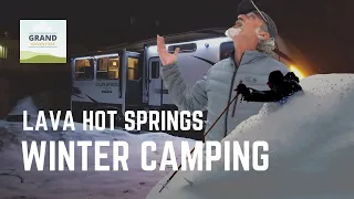 Ep. 192: Lava Hot Springs Winter Camping | Ski Pebble Creek | Idaho RV travel