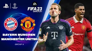 Bayern München vs Manchester United | Uefa Champions League (Group A) 23/24 | FIFA 23 PS4 Gameplay