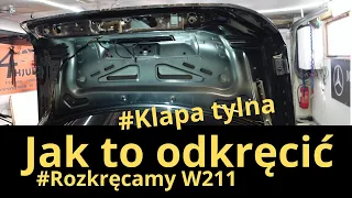 Rozkręcamy W211 odc.5 Tylna klapa, trzeci stop, tapicerka, gwiazda