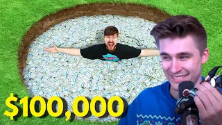 Ludwig Reacts To I Buried $100,000, Go Find It By MrBeast