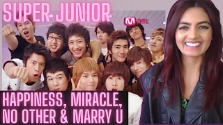 SUPER JUNIOR   Happiness, Miracle, No Other AND Marry U Official MV and LIVE performances   Reaction