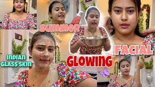 Whitening Summer Facial At Home | Asian Glass *30 DAYS* Bright Skin | Grooming tips for Teenagers |
