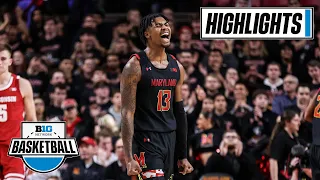 Wisconsin at Maryland | Highlights | Big Ten Men's Basketball | Jan. 25, 2023