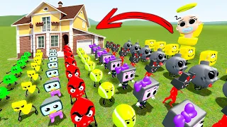 ALL NEW 3D SANIC CLONES MEMES & BFDI & SKIBIDI TOILET FAMILY VS HOUSES! (Garry's Mod)