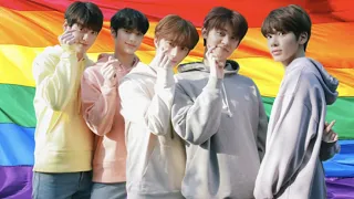 TXT supporting lgbtq