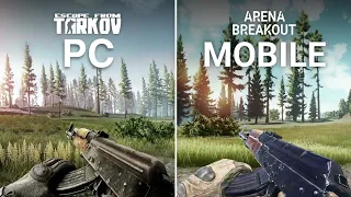 Arena Breakout VS Escape From Tarkov | Weapons Food Drinks and Healing Comparison