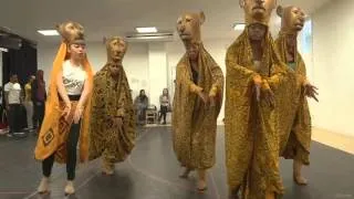 Nicholas Afoa & the new Disney's The Lion King cast in rehearsals