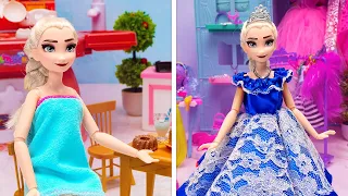 Furniture and Clothes For Elsa's Doll House ❄️ Best Elsa Crafts