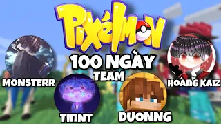 Tóm Tắt 100 Ngày Minecraft PIXELMON Sinh Tồn Cùng Đồng Bọn( TinNT,Monsterr,Hoàng Kaiz )