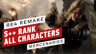 Resident Evil 4 Remake: All Mercenaries Characters S++ Rank Gameplay