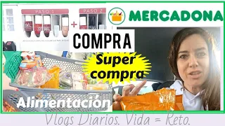 COMPRA SEMANAL en MERCADONA: ALIMENTACIÓN. IBA A POR DOS COSAS PERO... VLOGS COMPRAS.