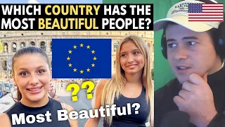 American Reacts Which Country Has The Most BEAUTIFUL People? | ITALY