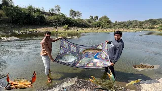 Aaj Bahot Sare Prawns Pakde || River Fishing 🎣