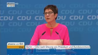 Pressekonferenz der CDU nach der Sitzung von Präsidium und Bundesvorstand am 19.02.18