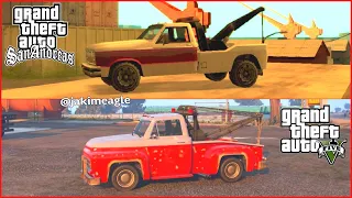 GTA San Andreas vs GTA 5 (Towtruck Comparison)