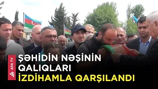 Birinci Qarabağ müharibəsində itkin düşmüş şəhid Novruz Quliyev torpağa tapşırıldı - APA TV