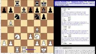 World Championship 1986-Game 1-Karpov-Kasparov