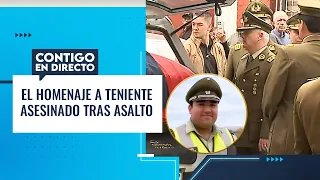 El EMOTIVO HOMENAJE de Carabineros a teniente asesinado en Quinta Normal - Contigo en Directo