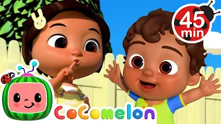Nina and Baby Mateo's Be-Quiet Game! + More Nina's Familia! | CoComelon Nursery Rhymes & Kids Songs