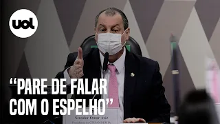 Aziz manda recado após ataques de Bolsonaro: “Pare de falar com o espelho”