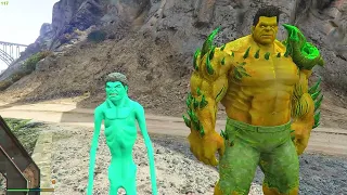 Upgrading CYAN BLUE BABY HULK To STRONGEST EVER In GTA 5!