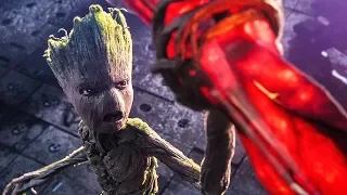 Making StormBreaker Scene - Groot Lifts Thor's Hammer - Avengers Infinity War (2018)  Movies Clips